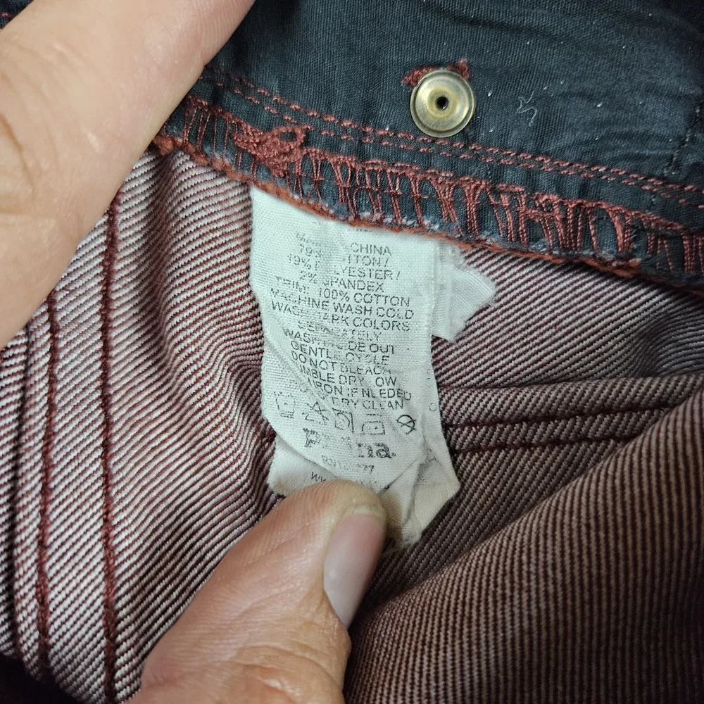 Prana Jeans Womens 6 Skinny Reddish Brown‎ Denim